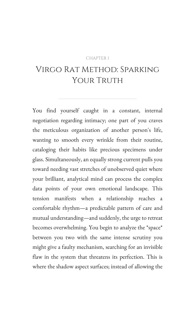 Love Relationships System for Virgo Rat: Master Your Path interior preview