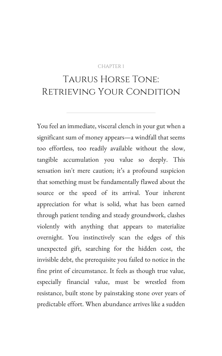 Money Wealth Blueprint for Taurus Horse: Activate Your Progress interior preview