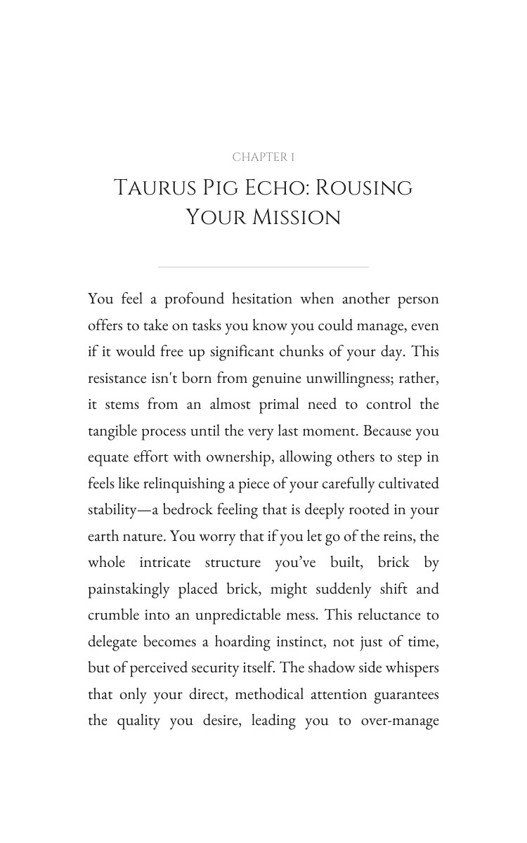 Money Wealth Code: Taurus Pig interior preview