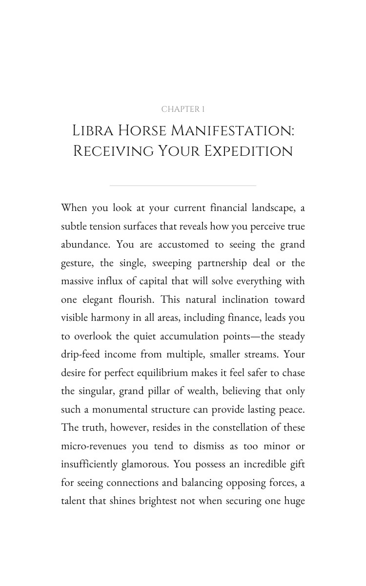 Money Wealth Resource: Libra Horse interior preview