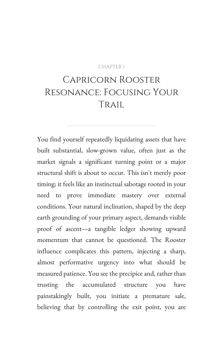 Money Wealth Roadmap: Capricorn Rooster interior preview