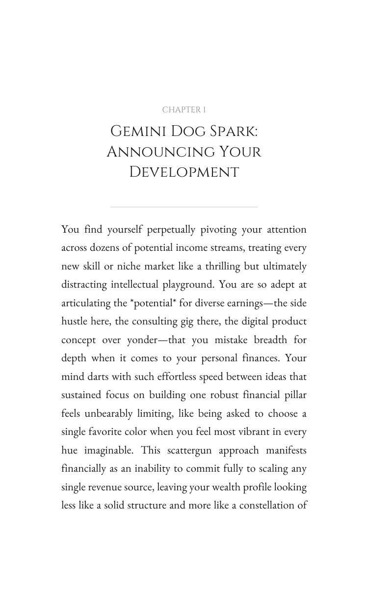 Money Wealth System: Gemini Dog interior preview