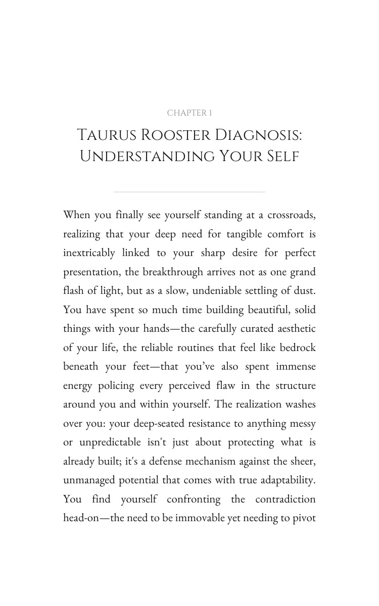 Personal Growth Code: Taurus Rooster interior preview