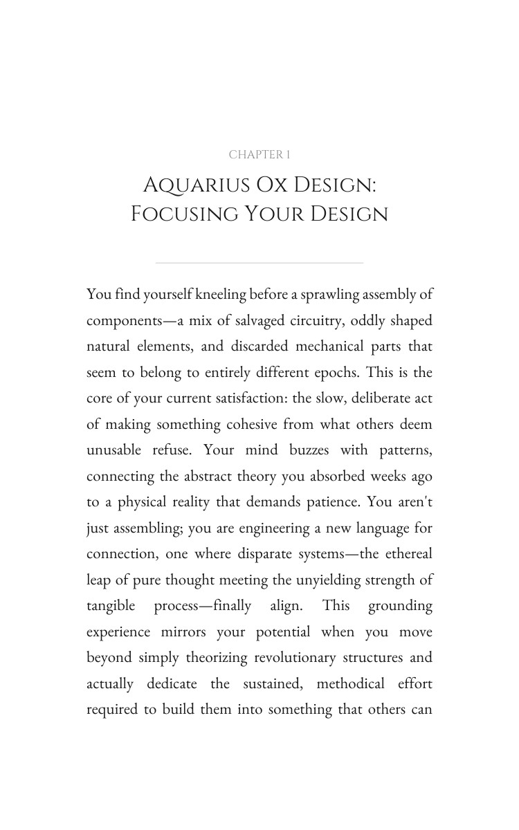Personal Growth Framework: Aquarius Ox interior preview
