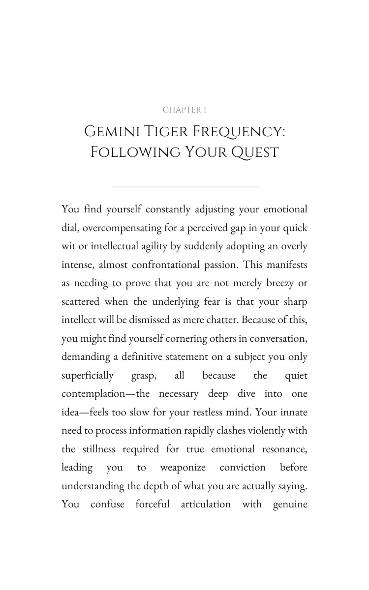 Personal Growth Guide for Gemini Tiger: Your Road Transcended interior preview