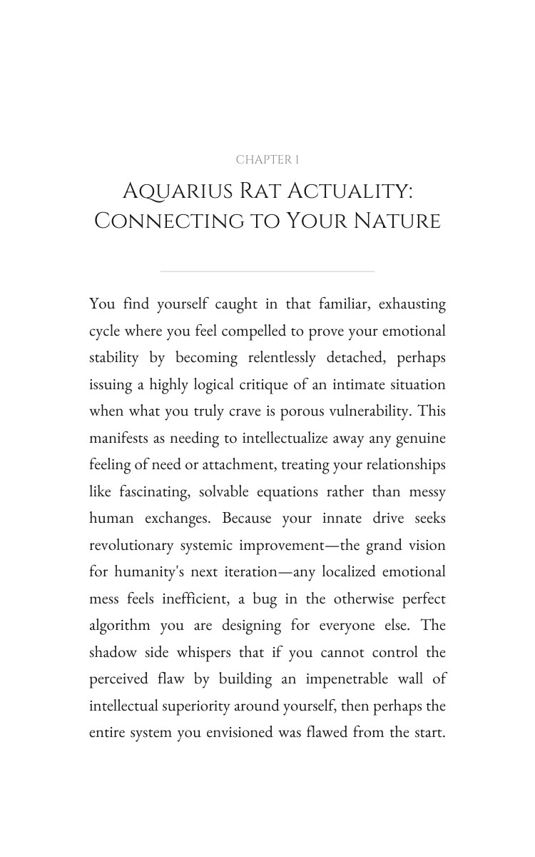 Personal Growth Manual for Aquarius Rat: Elevate Your Core interior preview