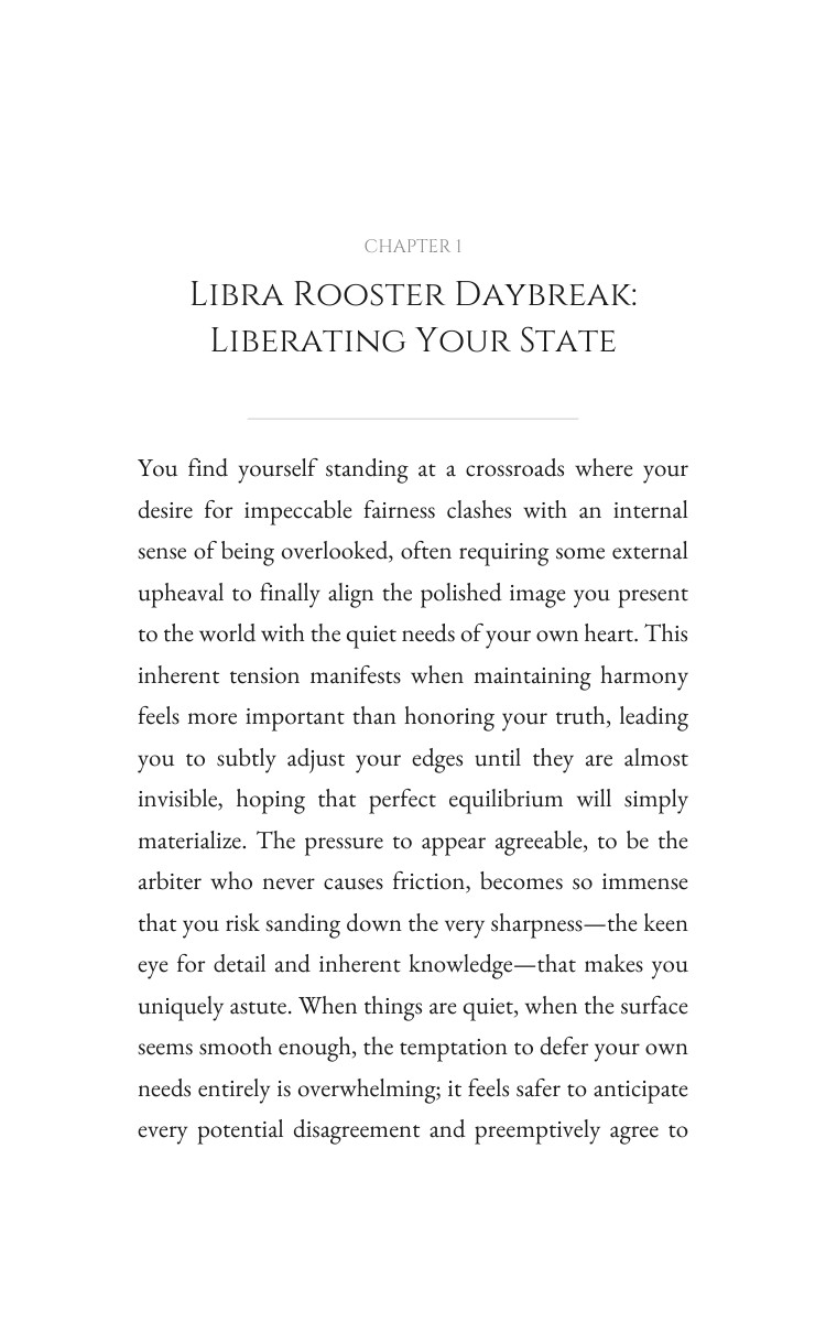 Personal Growth Navigator: Libra Rooster interior preview
