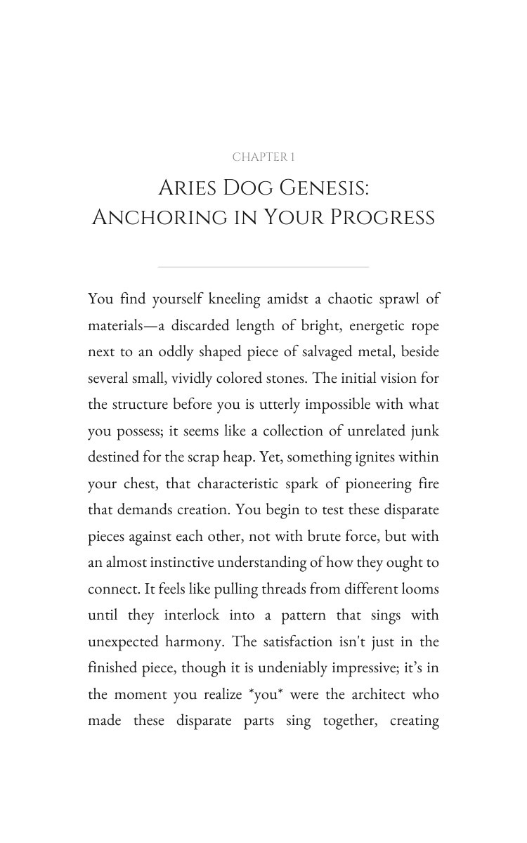 Personal Growth Protocol: Aries Dog interior preview