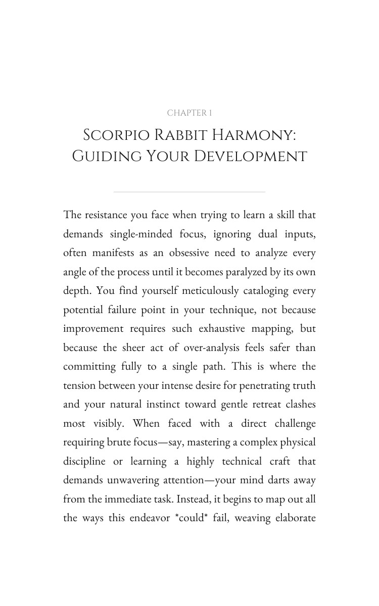 Personal Growth Resource: Scorpio Rabbit interior preview