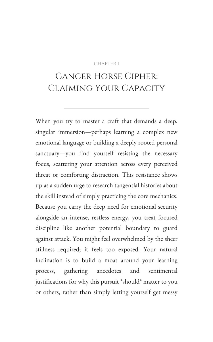 Personal Growth Strategy: Cancer Horse interior preview