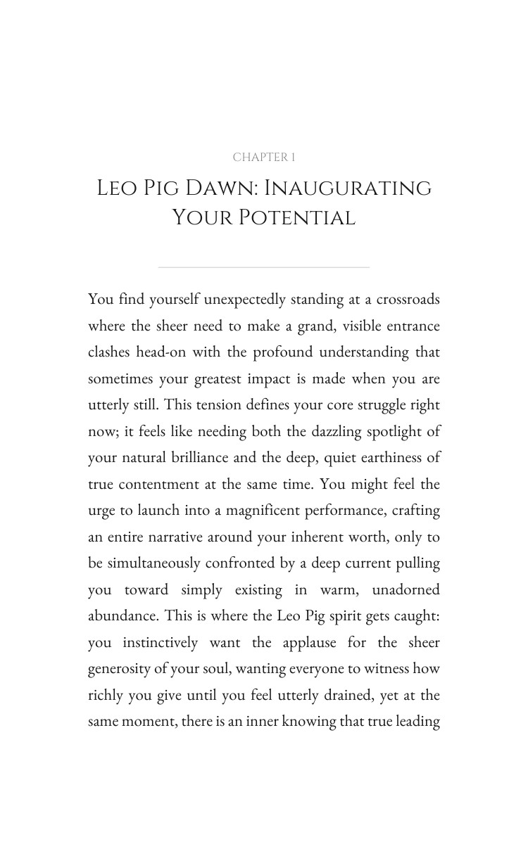 Personal Growth System: Leo Pig interior preview