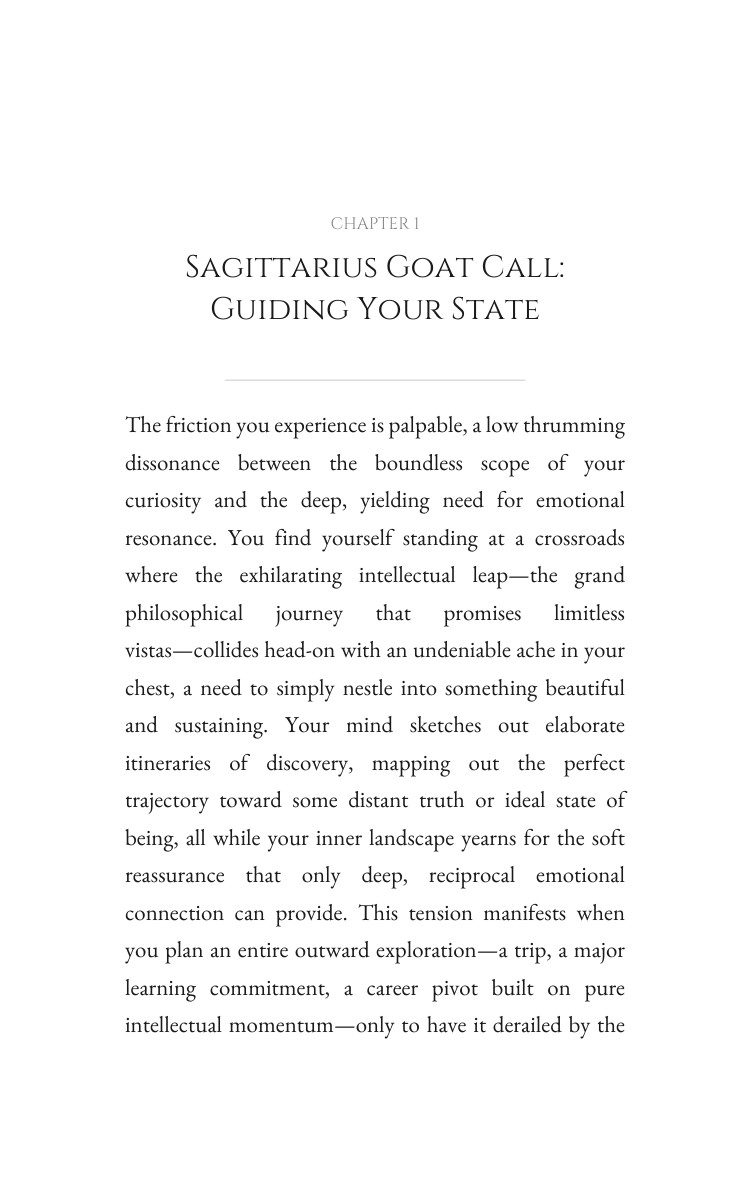 Personal Growth Toolkit for Sagittarius Goat: Your Passage Enhanced interior preview