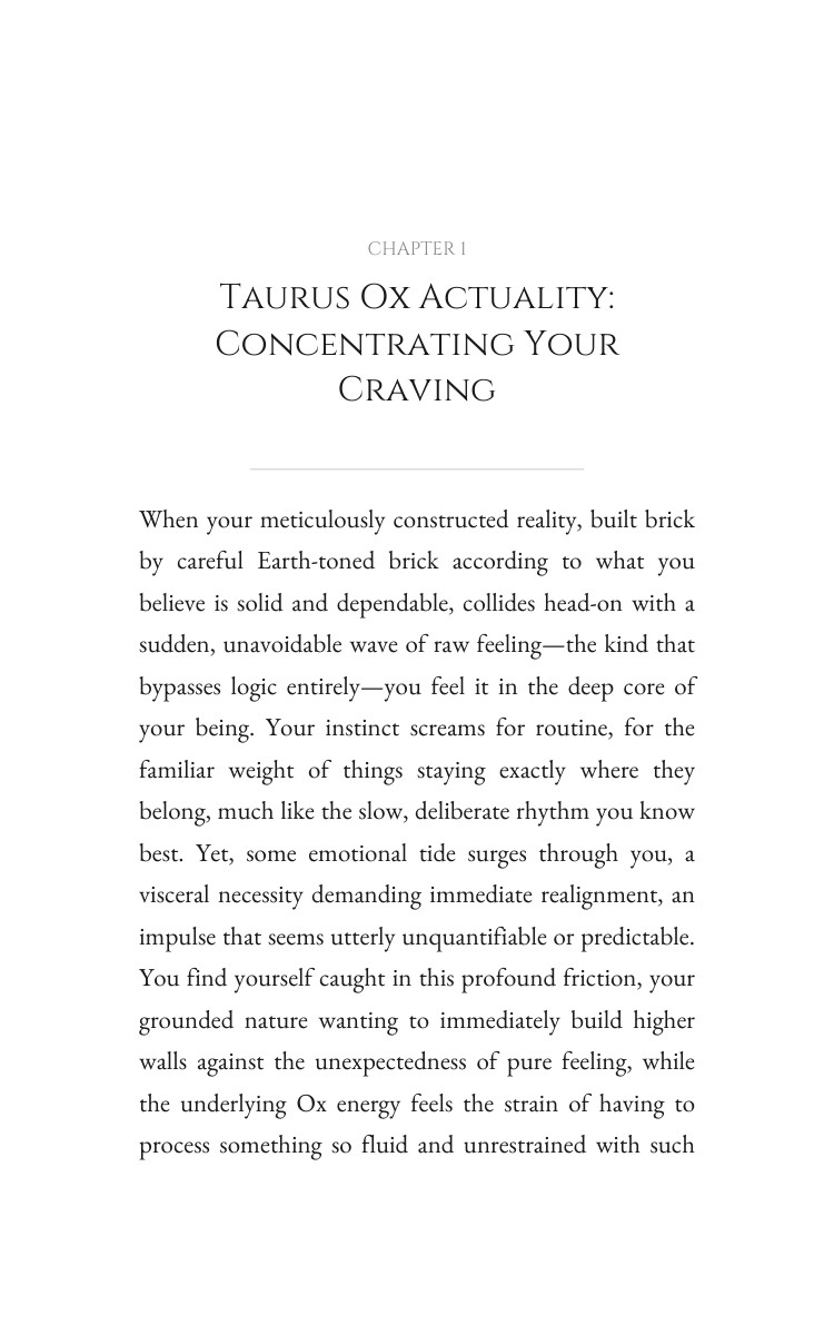 Personal Growth Toolkit for Taurus Ox: Your Road Manifested interior preview