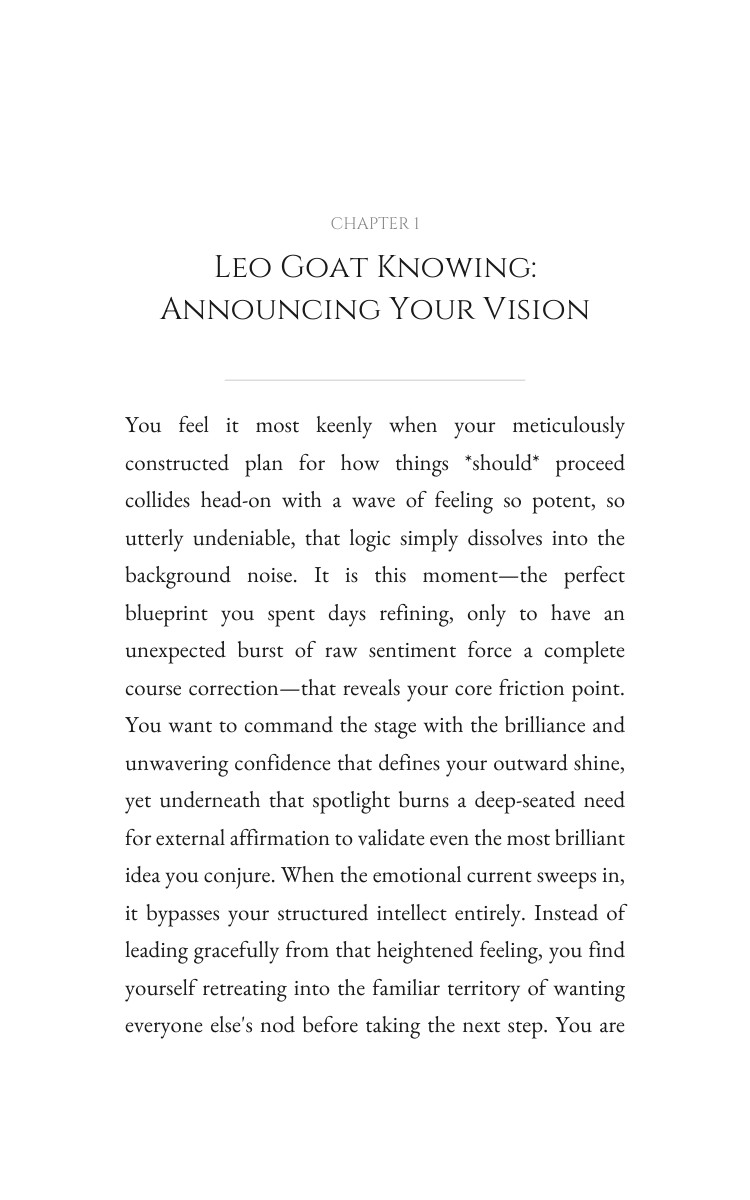 Personal Growth Way: Leo Goat interior preview