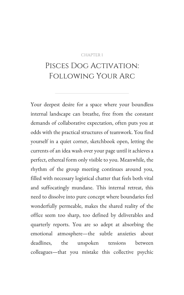 Pisces Dog Career Success Wisdom: Your Status Elevated interior preview