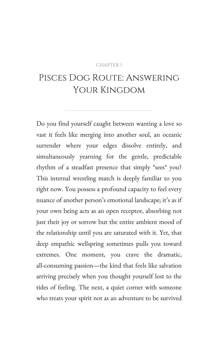 Pisces Dog: Love Relationships Mastery Path interior preview
