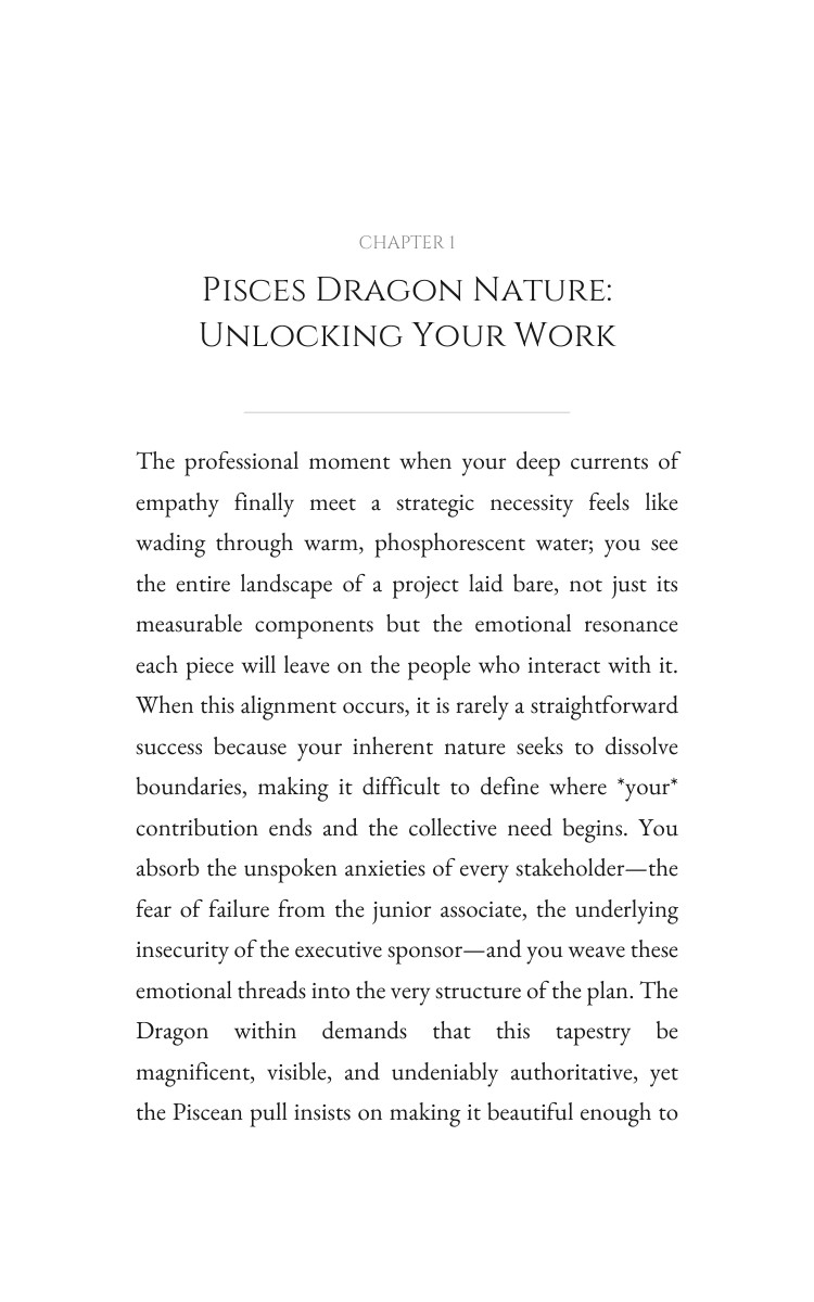 Pisces Dragon Career Success Field Guide: Upgrade Your Gift interior preview