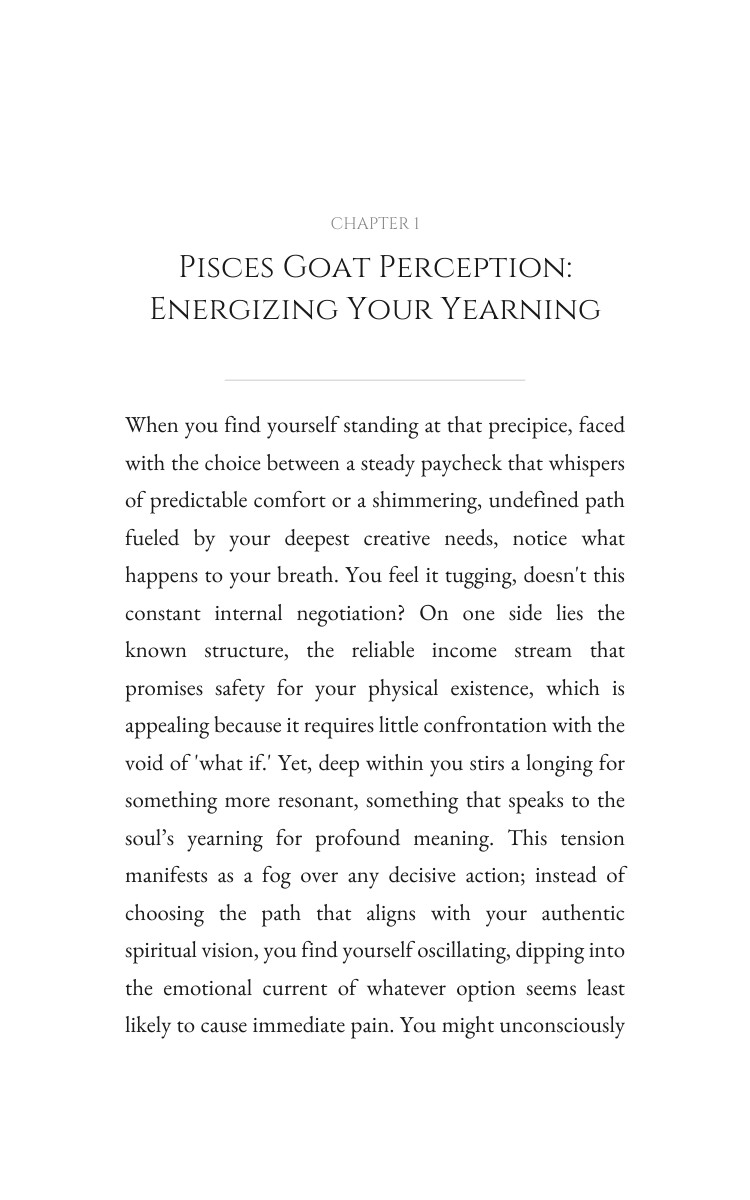 Pisces Goat: Career Success Command interior preview