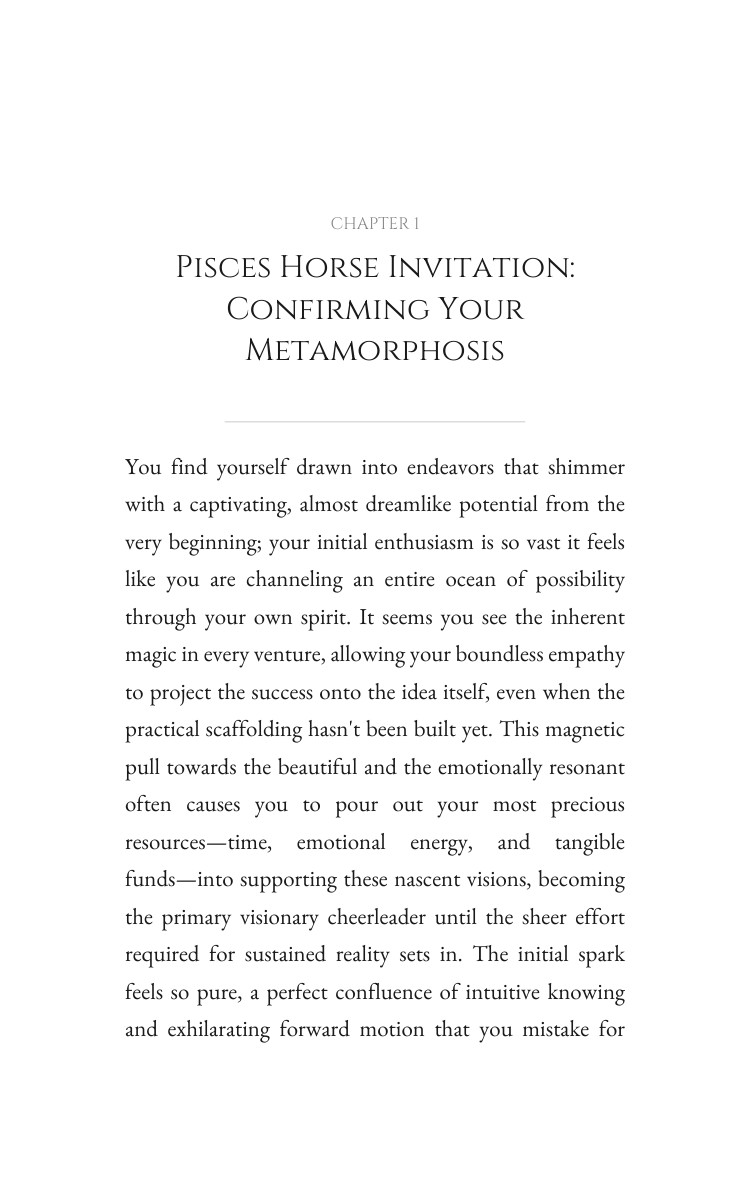 Pisces Horse: Money Wealth Transformation interior preview