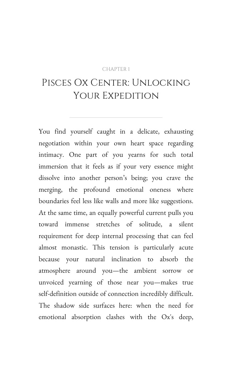 Pisces Ox Love Relationships Encyclopedia: Channel Your Metamorphosis interior preview