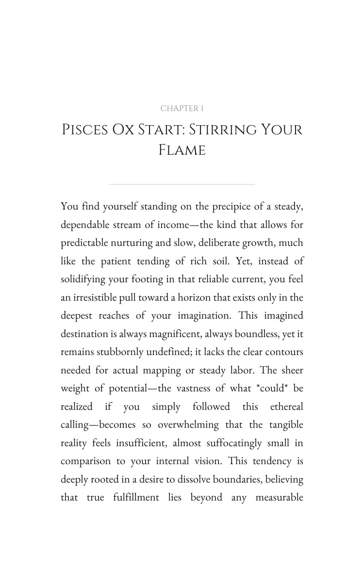 Pisces Ox Money Wealth Excellence Guide: Your Excellence Emerged interior preview