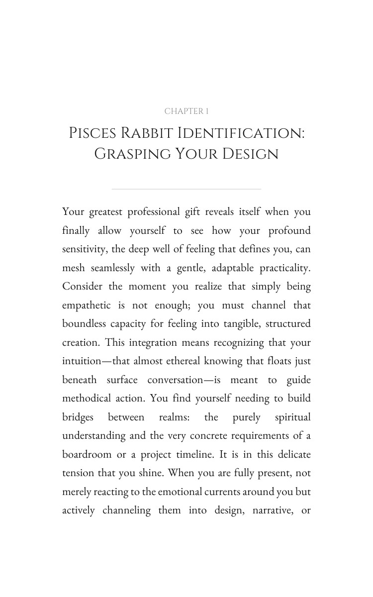 Pisces Rabbit Career Success: Strategic Guide interior preview