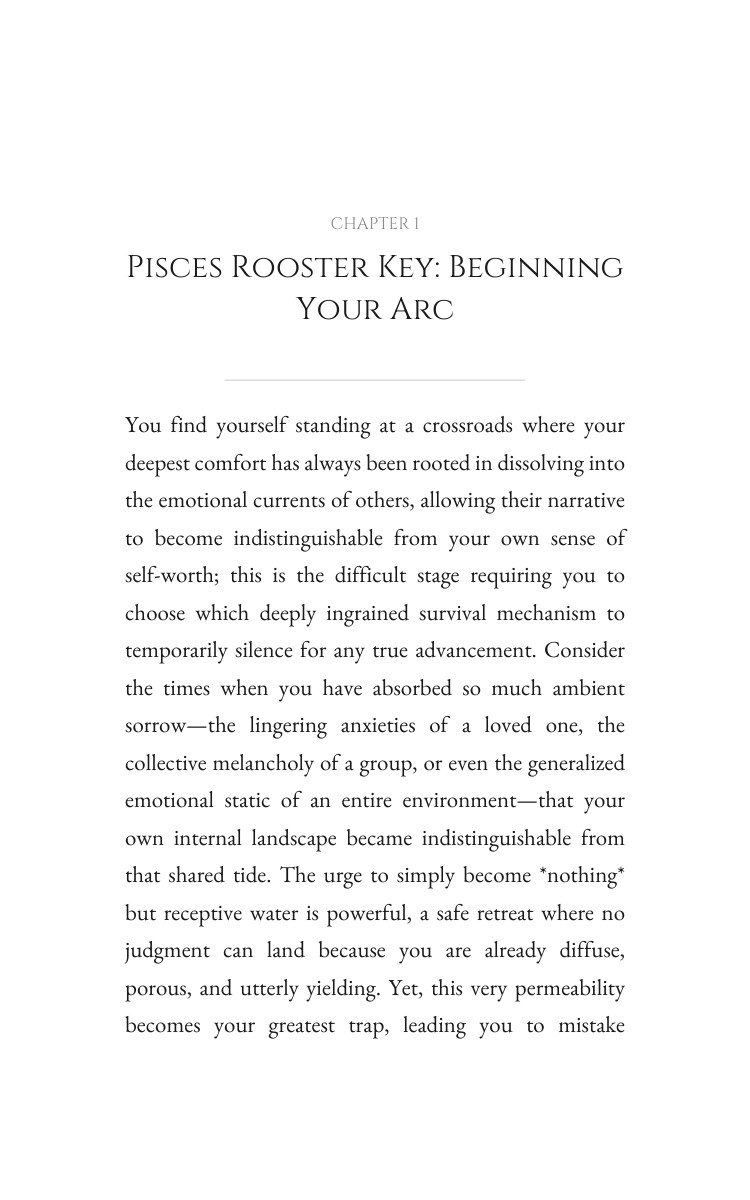 Pisces Rooster: Personal Growth Amplification interior preview