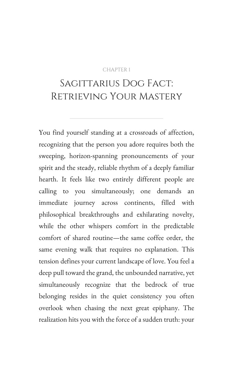 Sagittarius Dog: Navigating Love Relationships interior preview