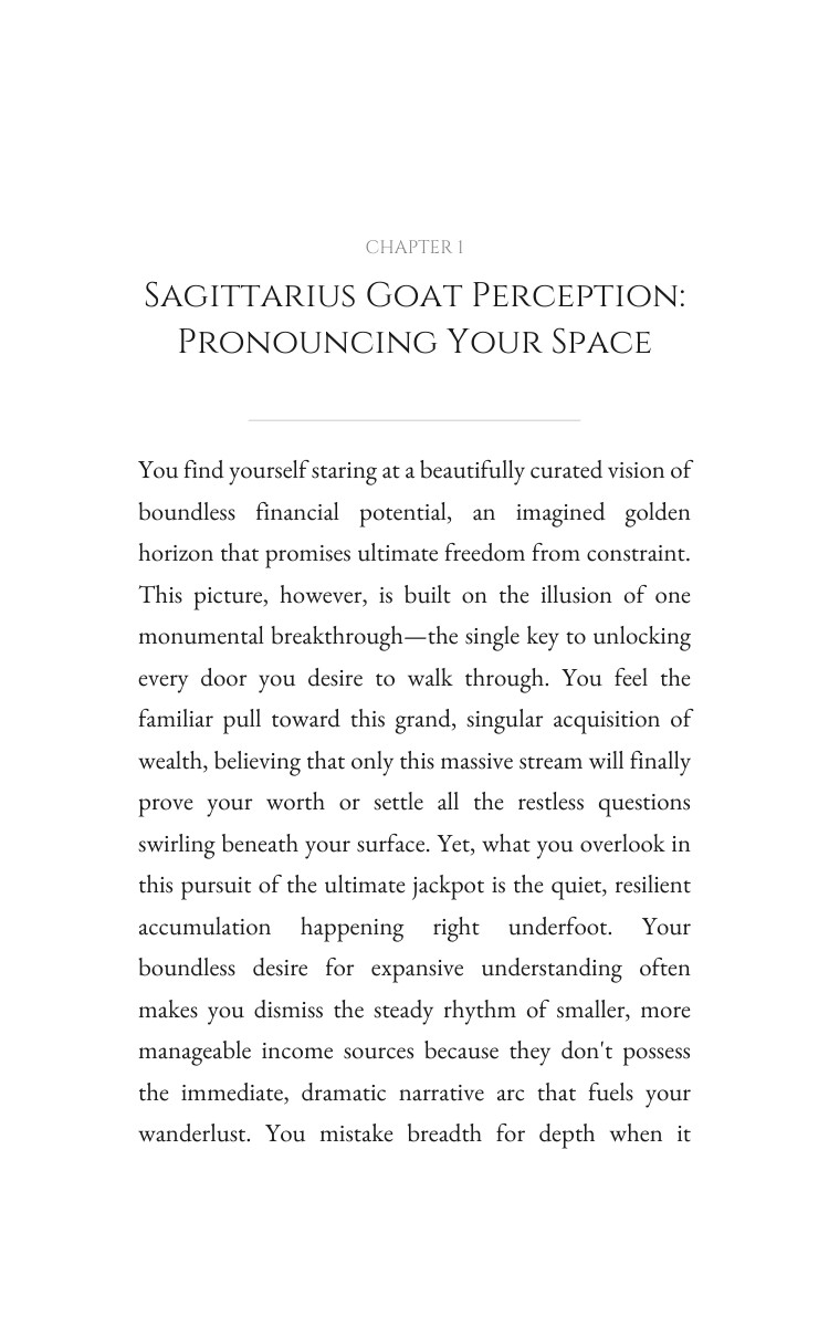 Sagittarius Goat Money Wealth Success Guide: Target Your Vision interior preview