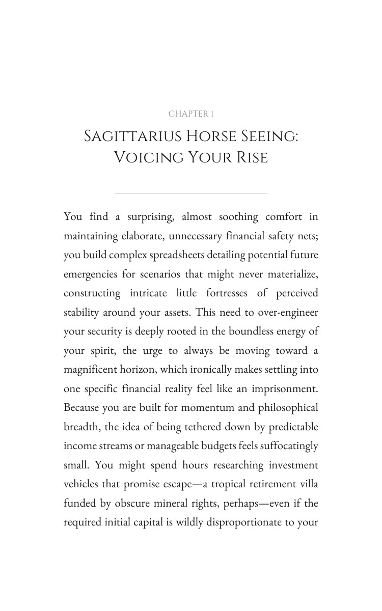 Sagittarius Horse Money Wealth Toolkit: Master Your Universe interior preview