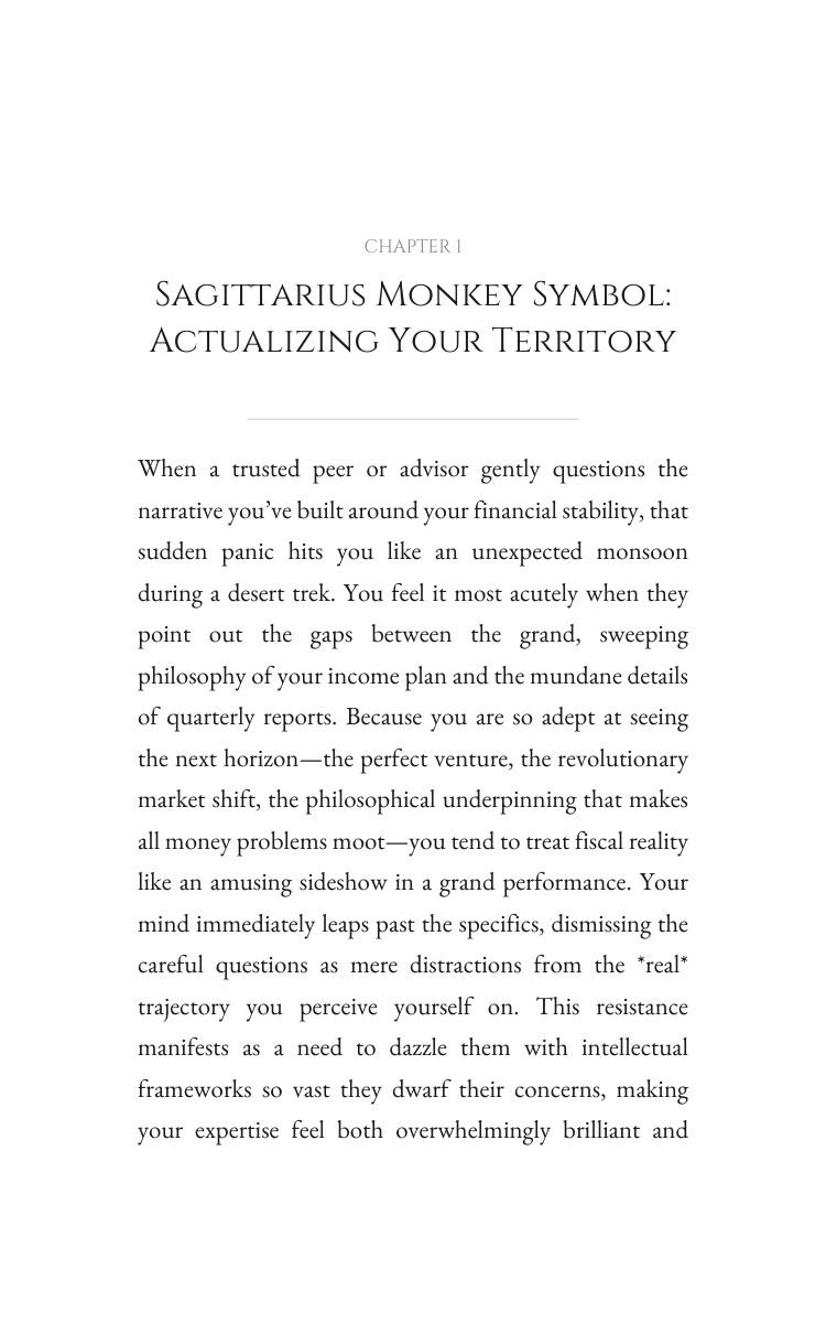 Sagittarius Monkey Money Wealth Navigator: Refine Your Aspiration interior preview