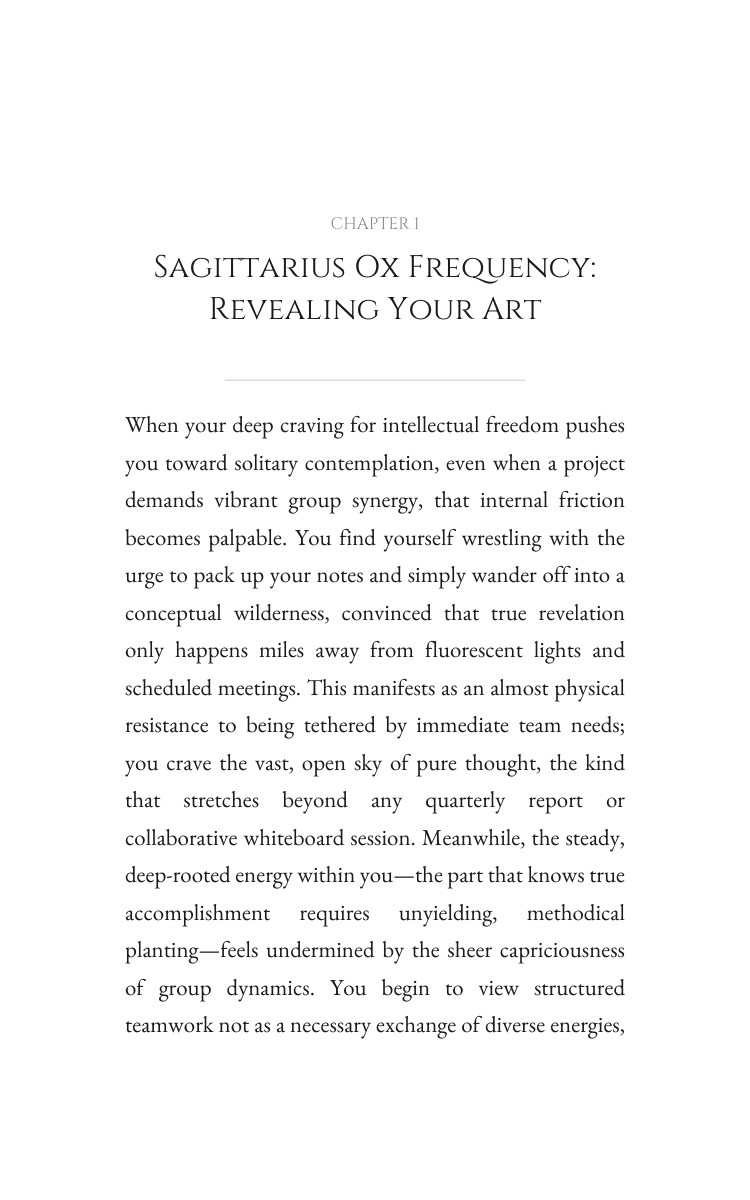 Sagittarius Ox: Career Success Command interior preview
