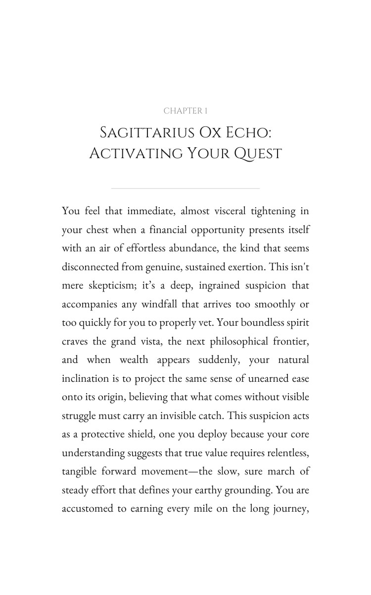 Sagittarius Ox: Money Wealth Activation interior preview