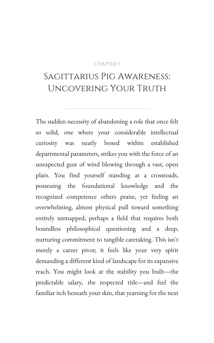 Sagittarius Pig: Career Success Unlocked interior preview