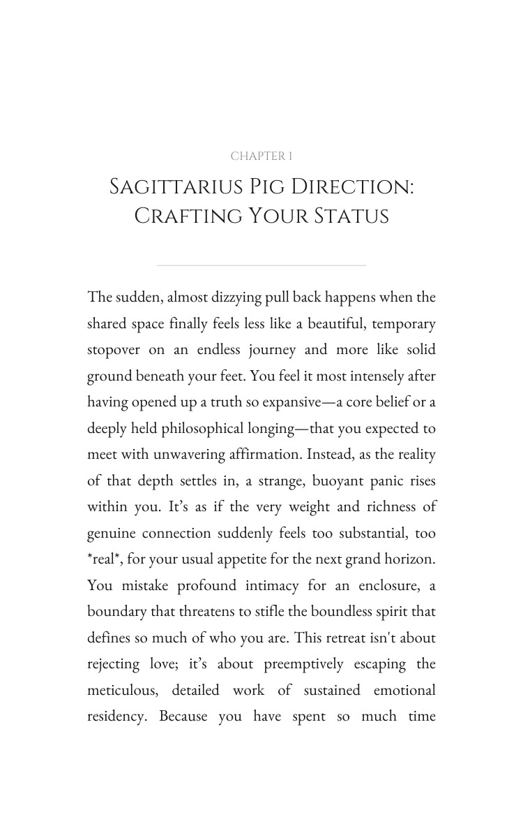 Sagittarius Pig Love Relationships Power Guide: Your Ascent Elevated interior preview