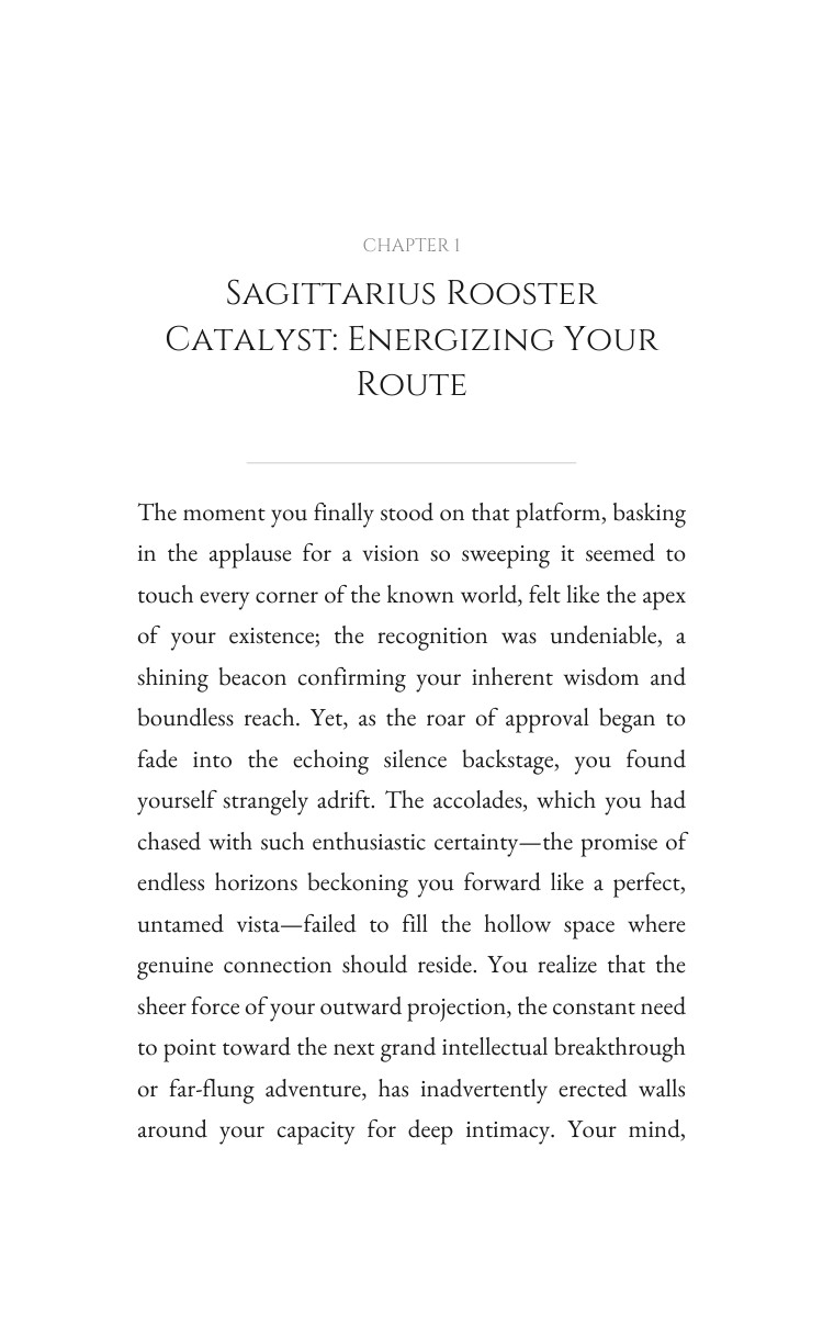 Sagittarius Rooster Leadership Companion: Your Desire Awakened interior preview