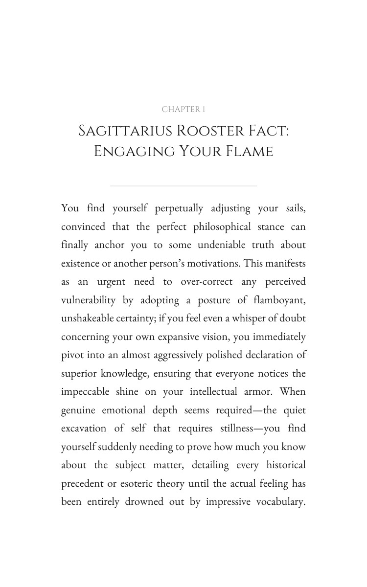 Sagittarius Rooster Personal Growth Integration: Weaponize Your Domain interior preview