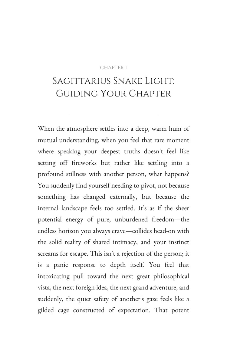 Sagittarius Snake Love Relationships Wisdom: Elevate Your Transition interior preview