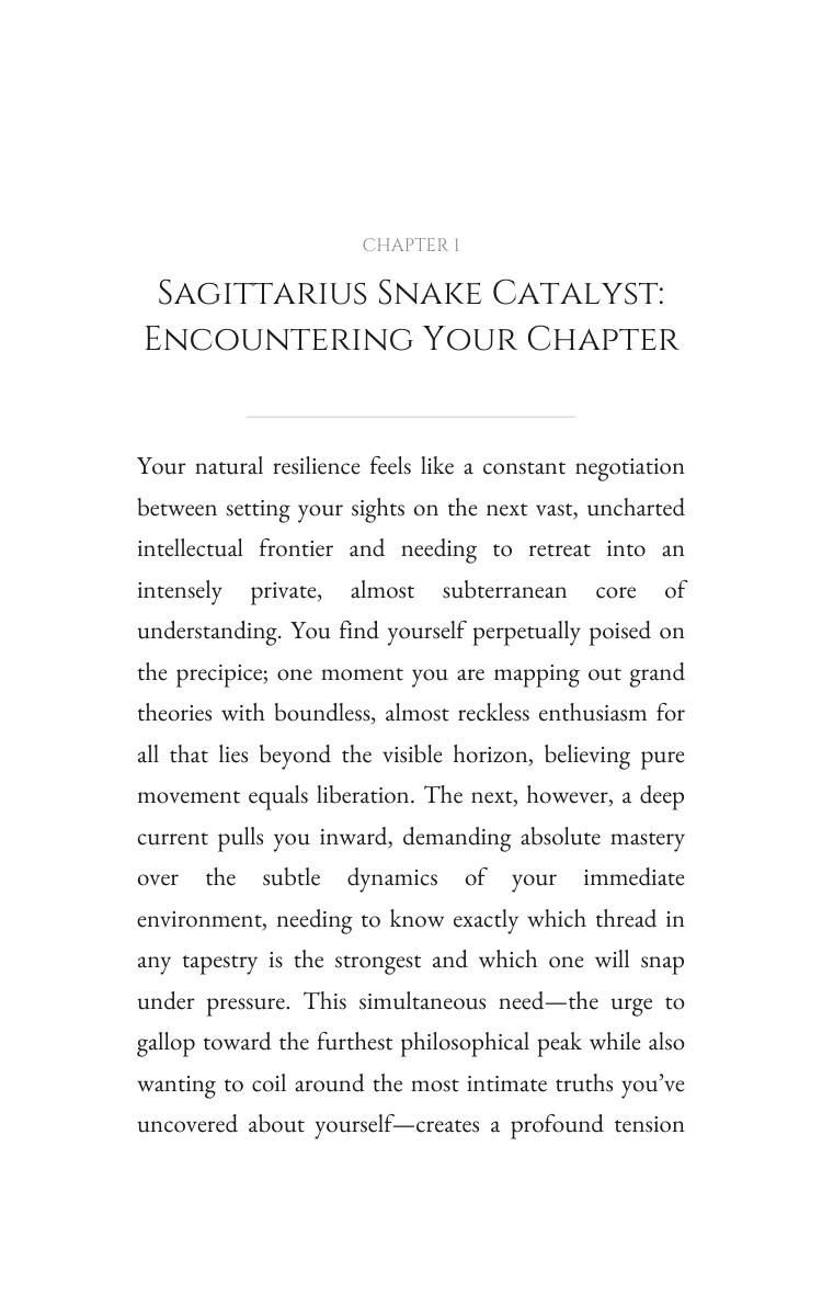 Sagittarius Snake Personal Growth Companion: Upgrade Your Art interior preview