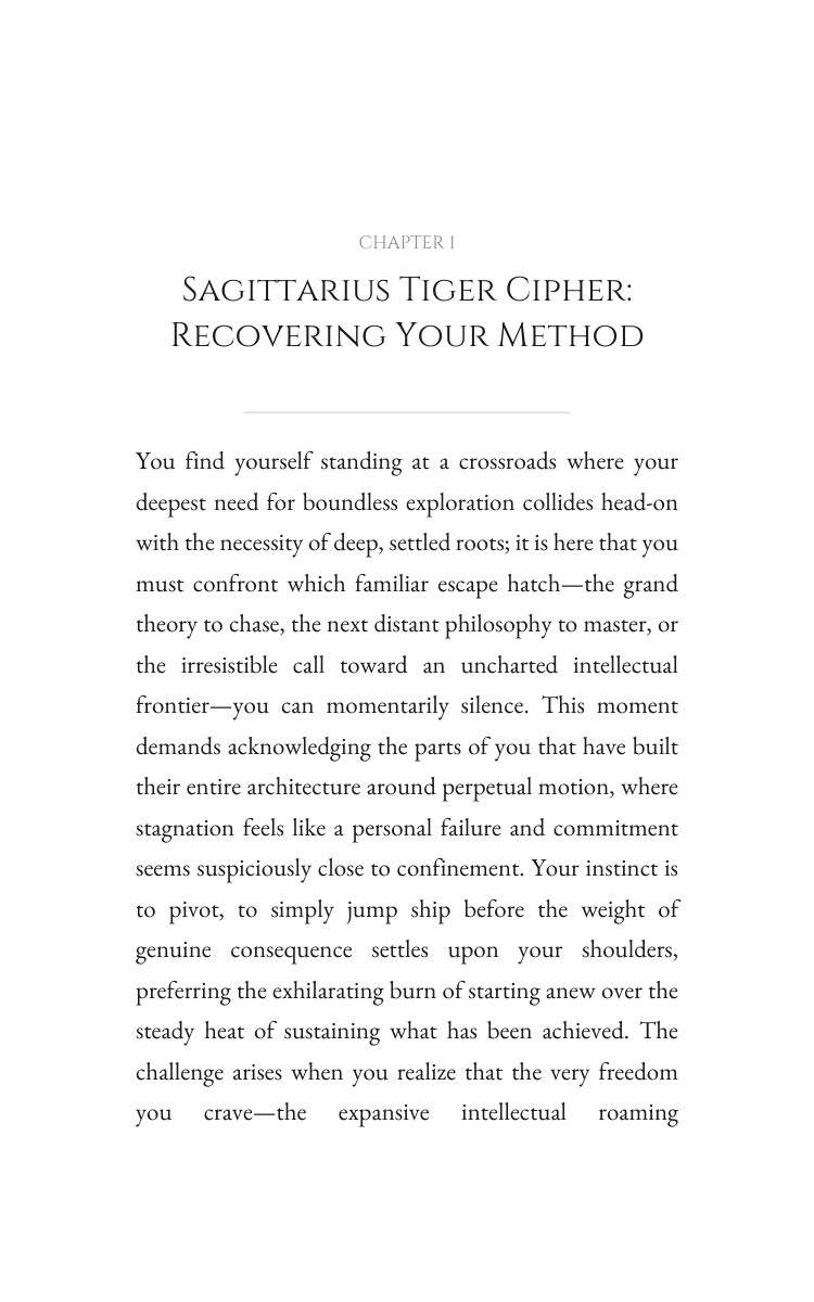 Sagittarius Tiger Guide to Personal Growth: Claim Your Work interior preview