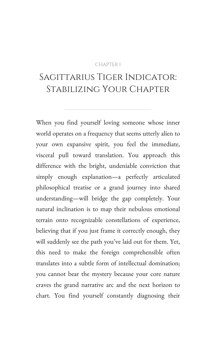 Sagittarius Tiger Love Relationships Method: Your Territory Revolution interior preview