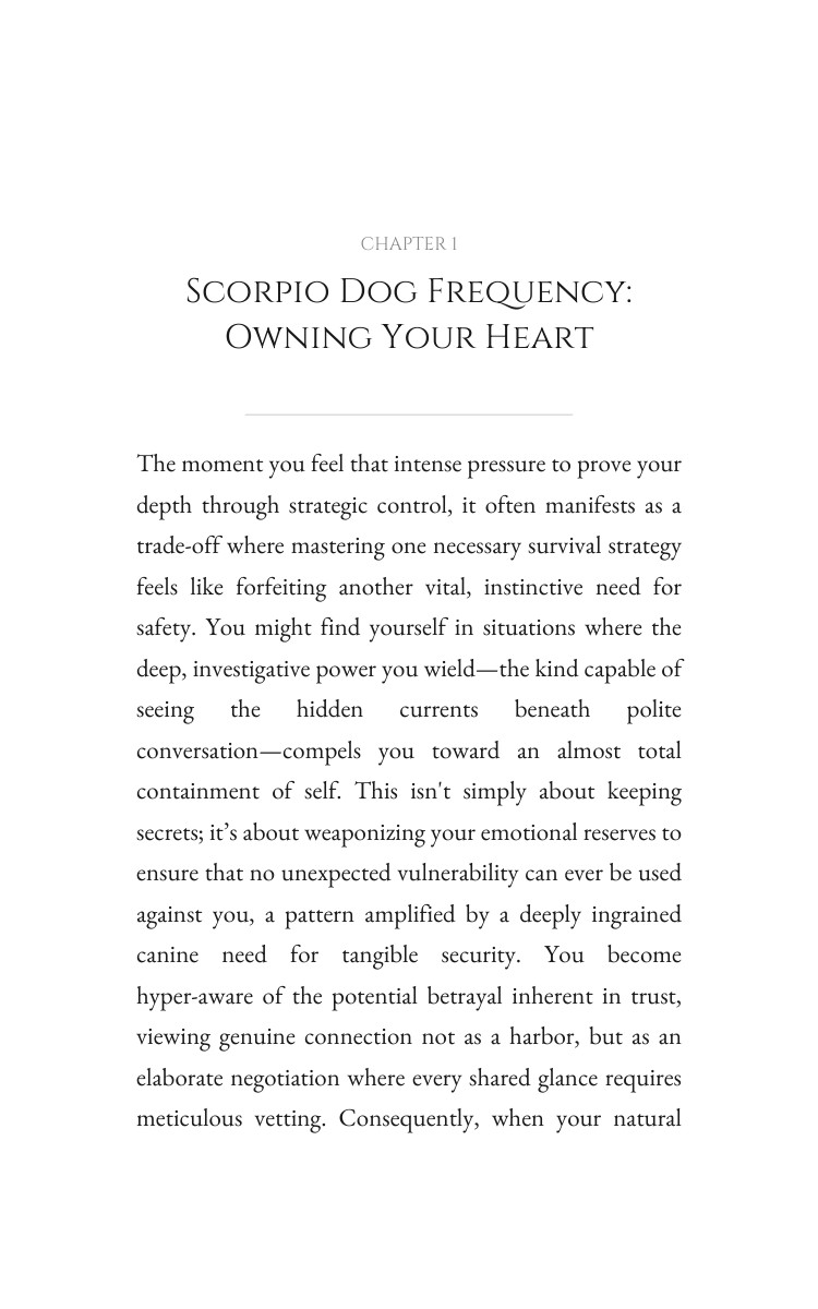 Scorpio Dog Personal Growth Cornerstone: Leverage Your Yearning interior preview