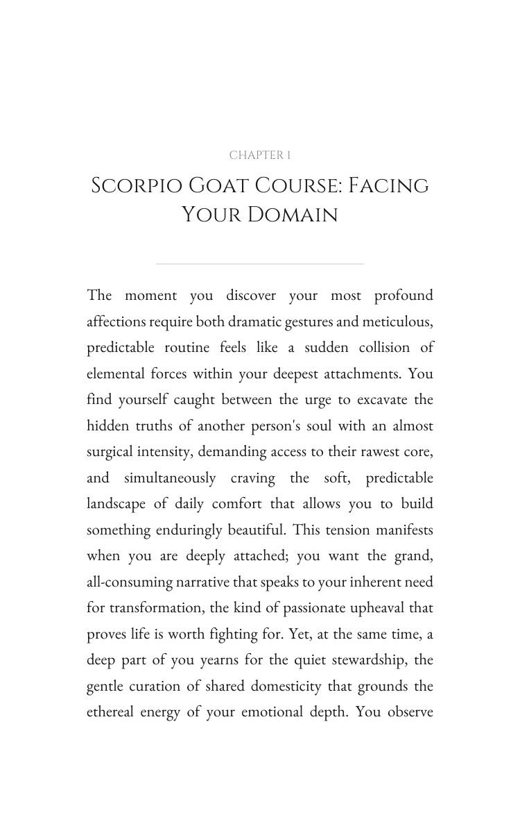 Scorpio Goat Love Relationships Reference: Your Power Activated interior preview