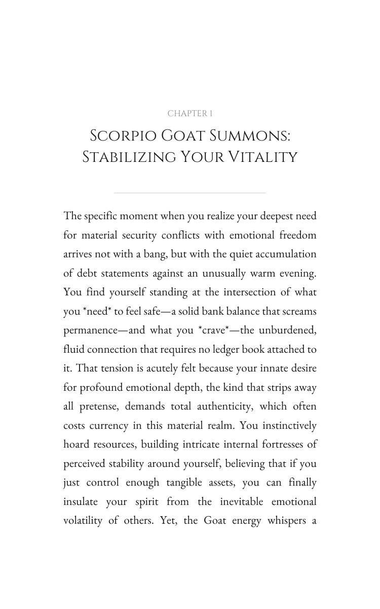Scorpio Goat: Money Wealth Amplification interior preview