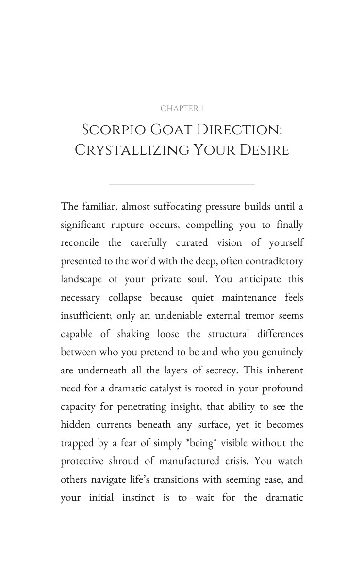 Scorpio Goat Personal Growth Wisdom: Structure Your Trek interior preview