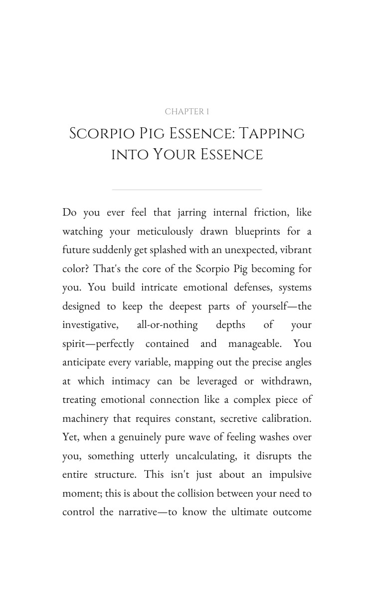 Scorpio Pig Personal Growth Breakthrough Guide: Discover Your World interior preview