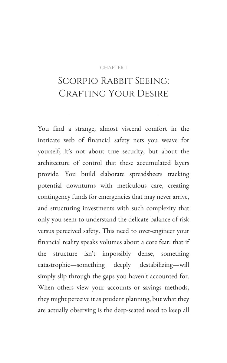 Scorpio Rabbit Approach to Money Wealth: Your Dream Liberated interior preview