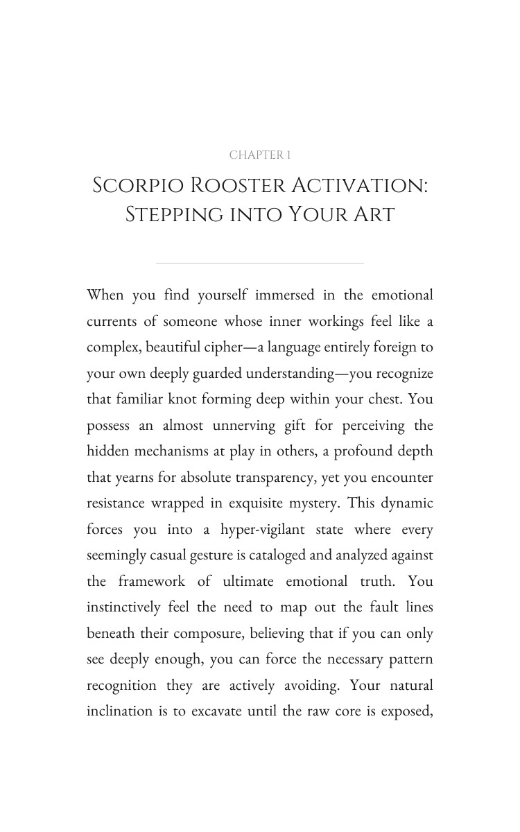 Scorpio Rooster: Love Relationships Excellence interior preview
