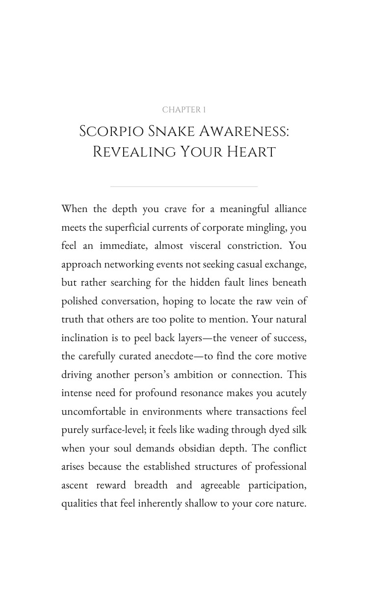 Scorpio Snake Career Success Achievement Guide: Master Your Art interior preview