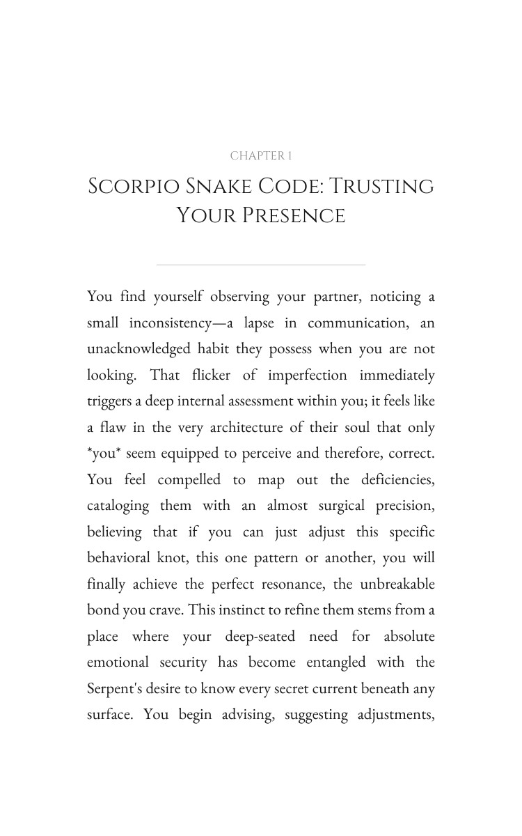 Scorpio Snake: Love Relationships Realization interior preview